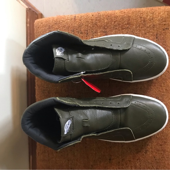 Vans Skate Hi Tops. All Leather - Picture 5 of 8